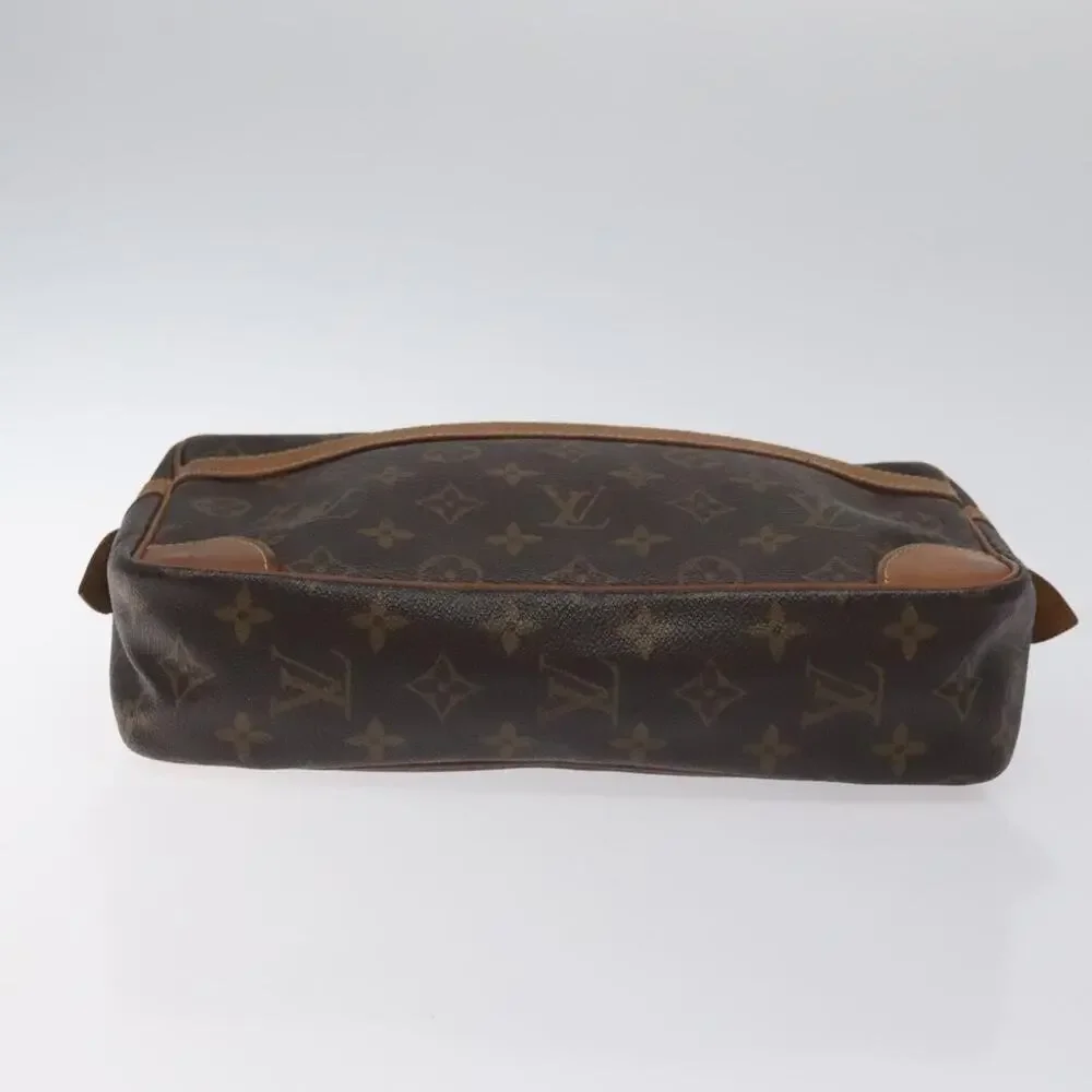 Louis Vuitton Monogram Compiegne 28 Clutch Bag Brown